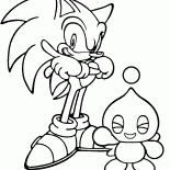 Sonic X und Käse das Chao