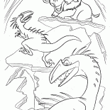 Verärgerter Dinosaurier