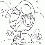 Vogel und Hund