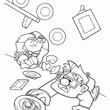 Haus ist von einem Sturm heimgesucht