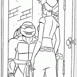 Teenage Mutant Ninja Turtles den Gästen Haus