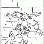 Rafael auf einem Skateboard