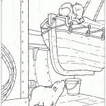 Lars auf dem Schiff