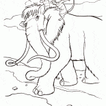 Crash und Eddie auf dem Mammut