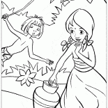 Mowgli und Mädchen