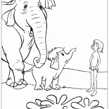Mowgli und Baby-Elefant