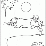 Bagheera und Mowgli