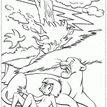 Blitz trifft den Baum