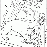 Bagheera hilft Mowgli