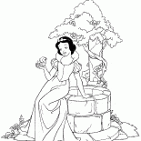Snow White am Brunnen