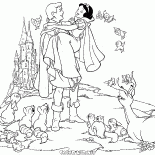 Prinz und Schneewittchen heiraten