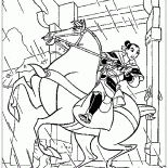 Mulan im Kampf