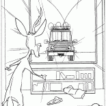 Die Polizisten in den Supermarkt kam