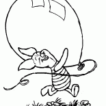Ferkel und ein Ballon