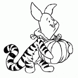 Ferkel auf Halloween