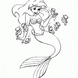 Ariel und Seepferdchen