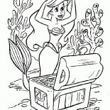 Die kleine Meerjungfrau-und Schatz-