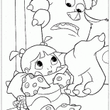 Das Mädchen hat Angst