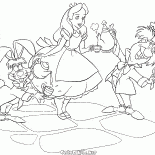 Hare, Alice und Hatter