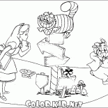 Alice ist für die Straße suchen