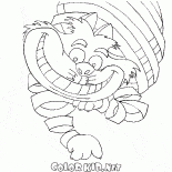 Cheshire-Katze auf der Jagd