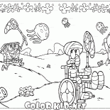 Jeder fängt Quallen