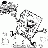 Sponge Bob ist glücklich