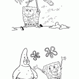 SpongeBob und Patrick auf der Pirsch