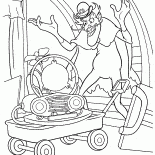 Der Bösewicht hat Gerät gestohlen