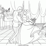 Aschenputtel und der Prinz Tanzen