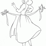 Cinderella setzt auf eine Schürze