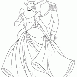 Aschenputtel und der Prinz auf dem Ball