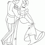 Prinz fragte Cinderella tanzen