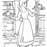 Cinderella trägt Frühstück