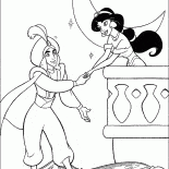 Aladin lädt Jasmine