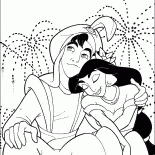 Aladdin und Jasmin zusammen