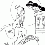 Aladdin auf dem Teppich