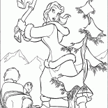 Belle fand einen Weihnachtsbaum