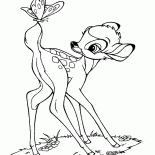 Bambi und der Schmetterling