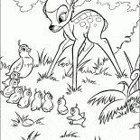 Bambi und Vögel