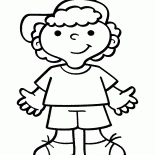 Junge trägt einen Hut