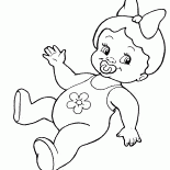 Puppe mit Schnuller