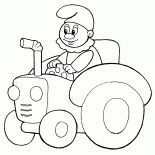 Die Spielzeugtraktor