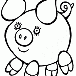 Spielzeug Schwein