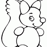 Eine kühne Eichhörnchen