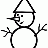 Bild von einem Schneemann