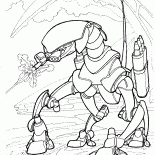 Cyborg führt Kampf