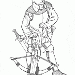 Krieger mit einer Armbrust