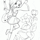 Fairy mit einem Zauberstab