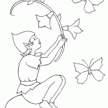 Elf spielt mit Glocken